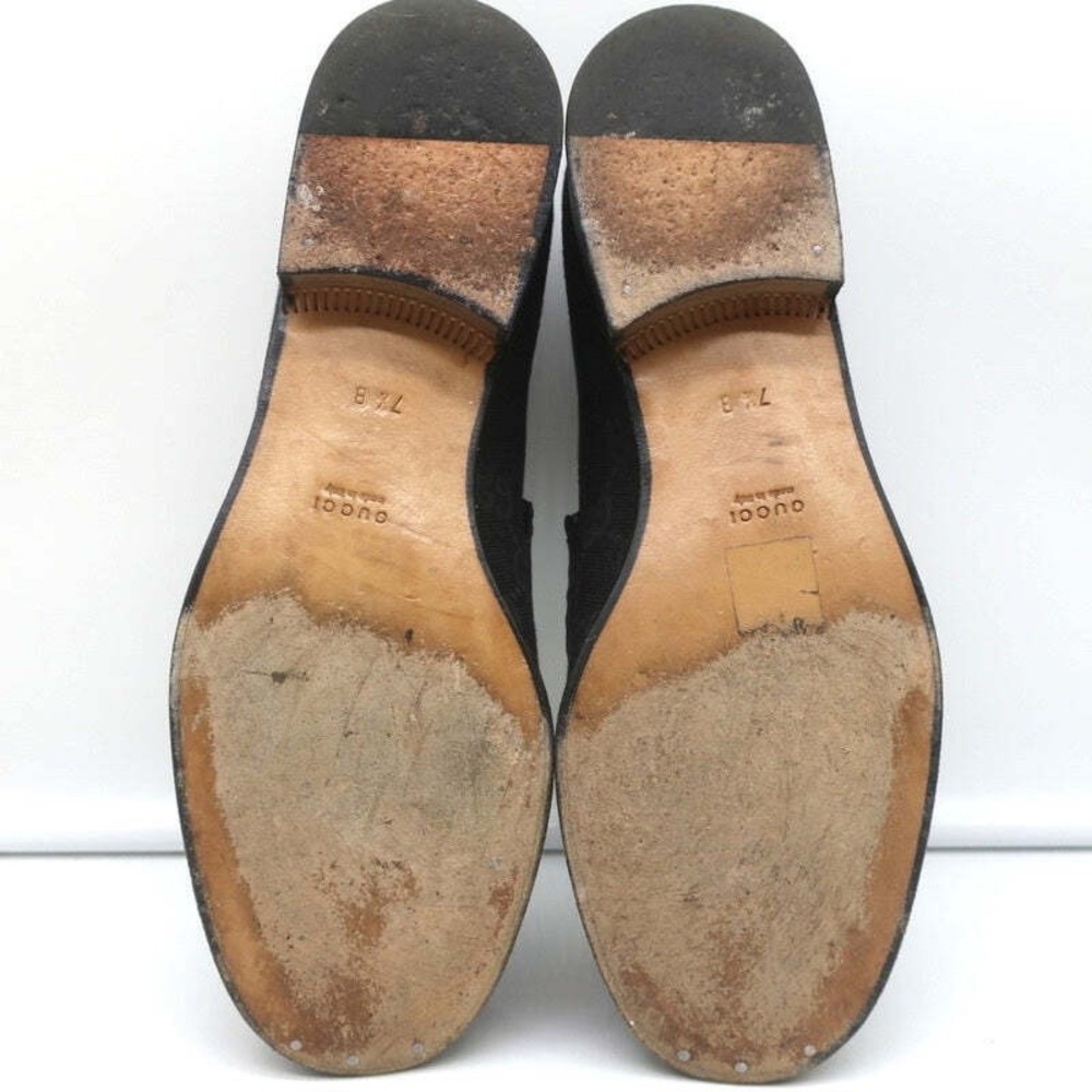 Gucci GG Canvas Horsebit Loafers Black Size 7.5 - Picture 11 of 11